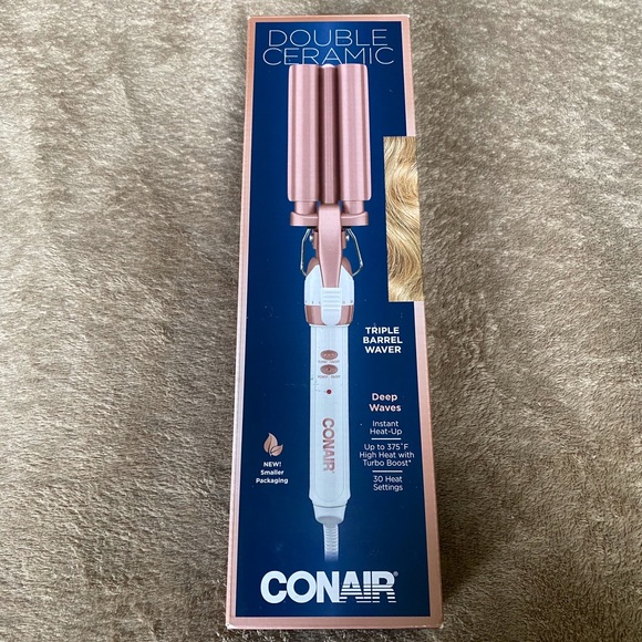 Conair Double Ceramic Triple Barrel Curl Waver - Picture 2 of 8
